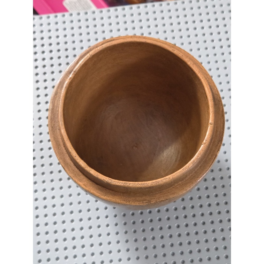 Acorn Carved Wooden Container 8 inch With Lid Canister Nature Inspired Decor EUC - Picture 4 of 8